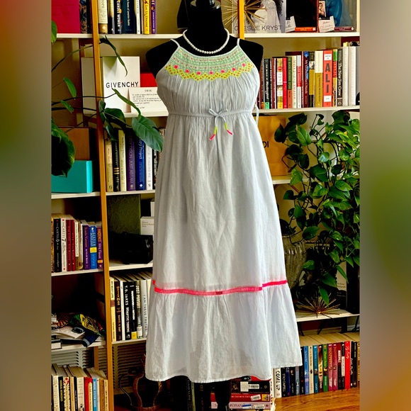 Large Blue Chambray Cat & Jack Maxi Dress - Picture 1 of 3